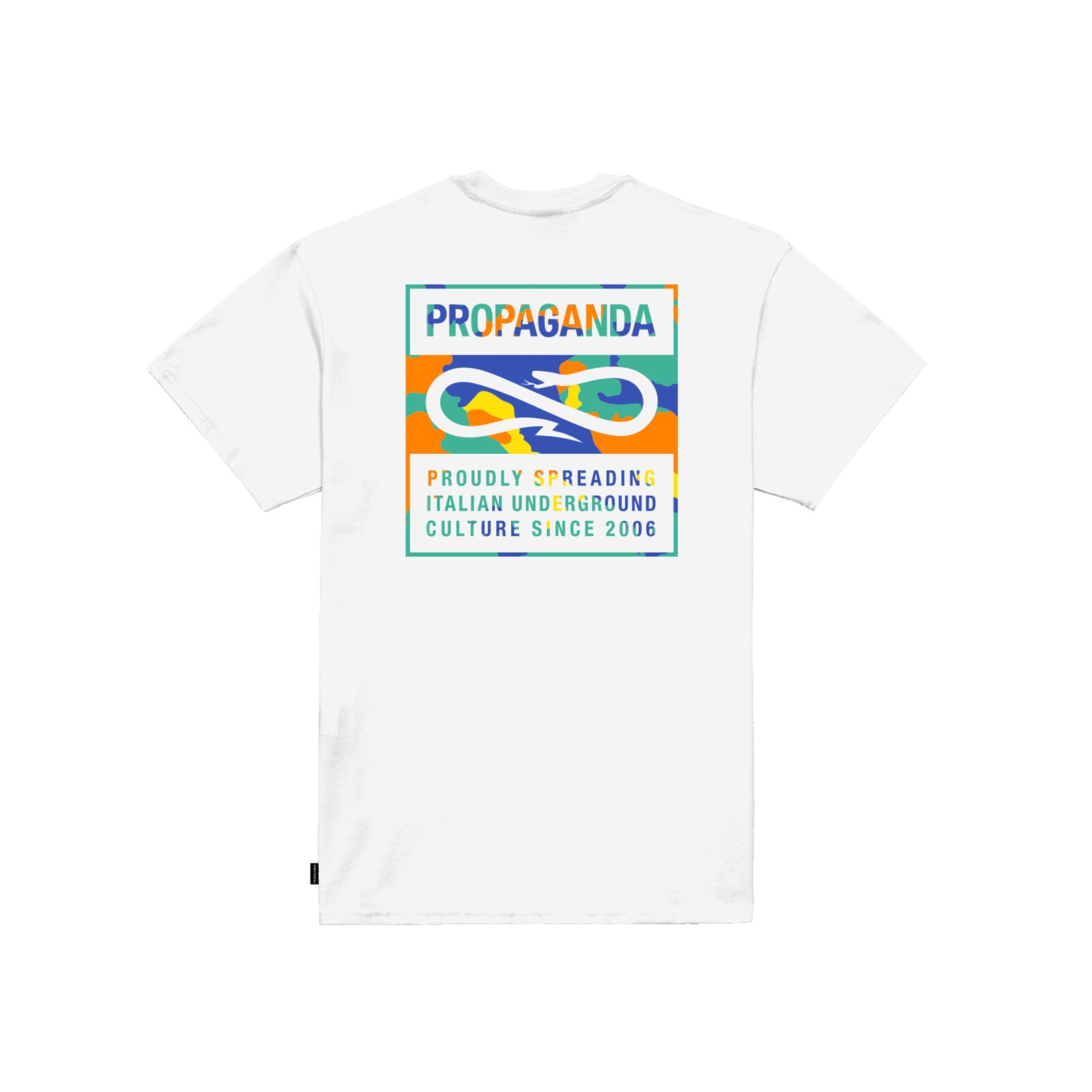 Propaganda uomo t-shirt Label Classic Camo&nbsp; 24SSPRTS825-02 bianco