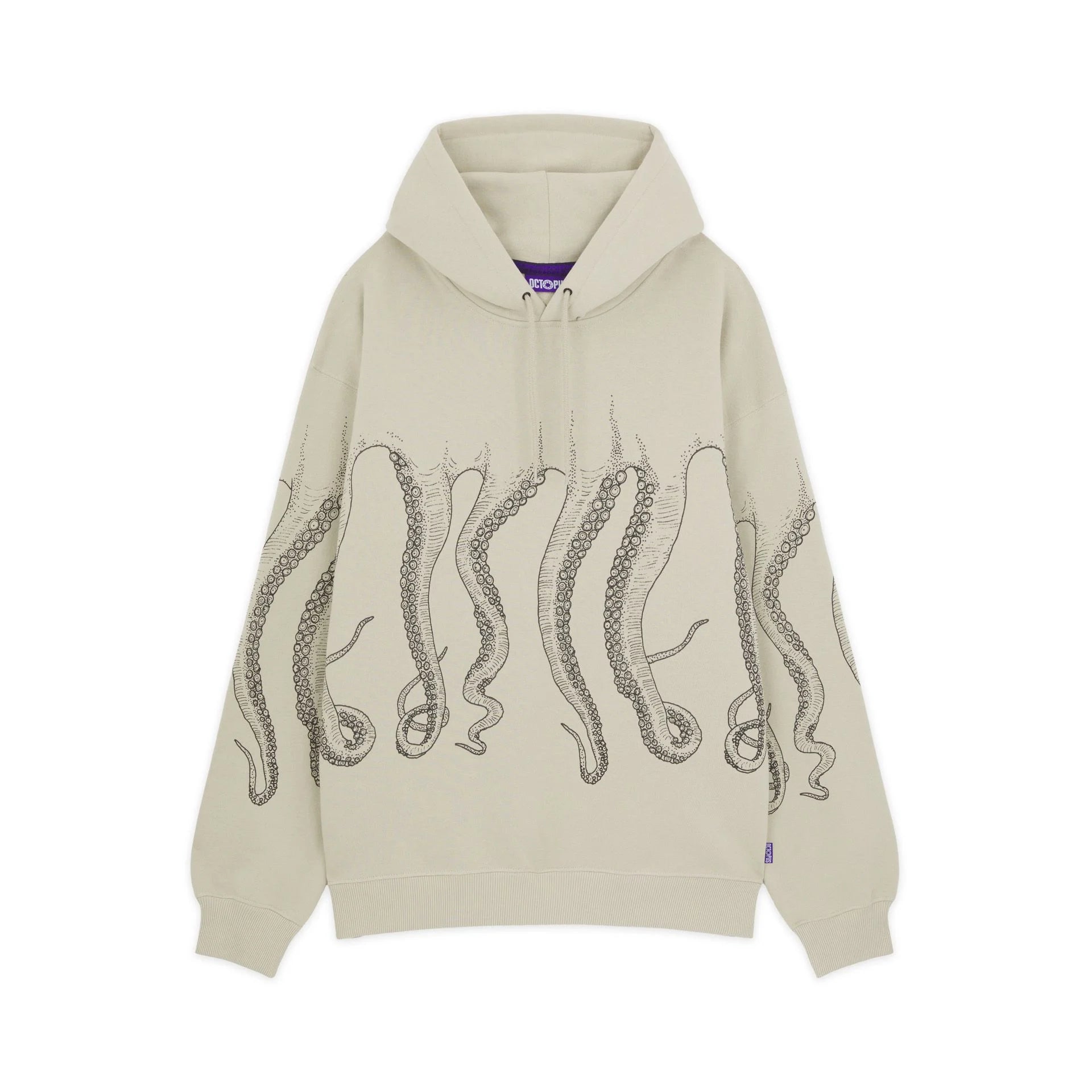 Octopus uomo felpa Outline Hoodie 24WOSH03