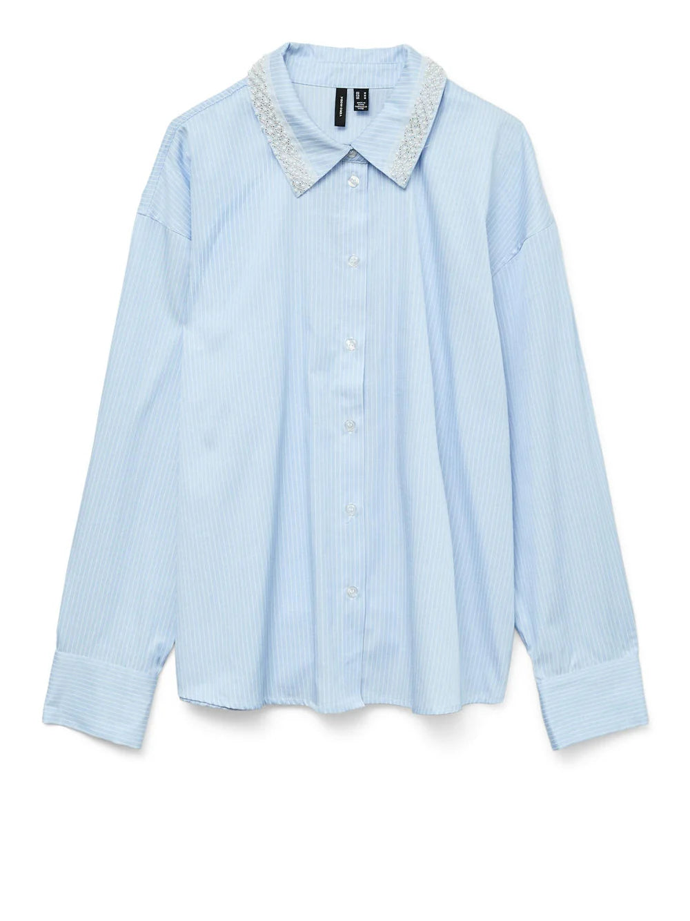 Vero Moda donna camicia Janni Pearl 10321868 celeste