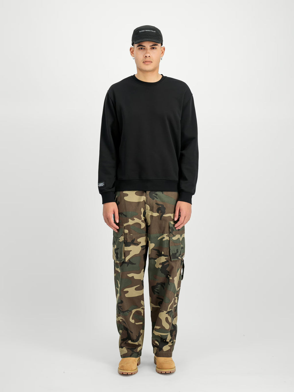 Alpha Industries uomo felpa Label BP F258307 03