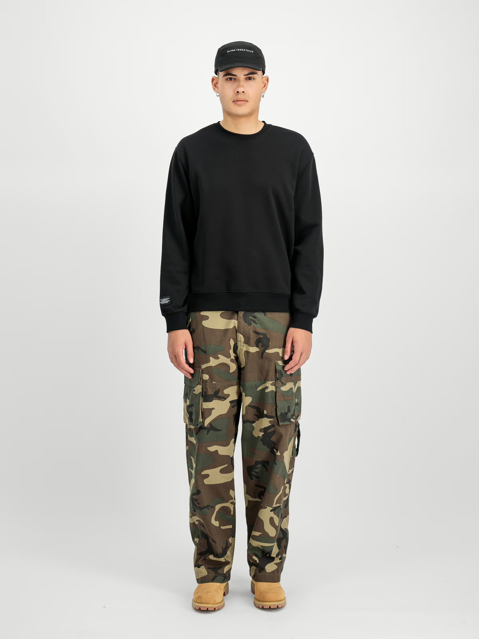 Alpha Industries uomo felpa Label BP F258307 03