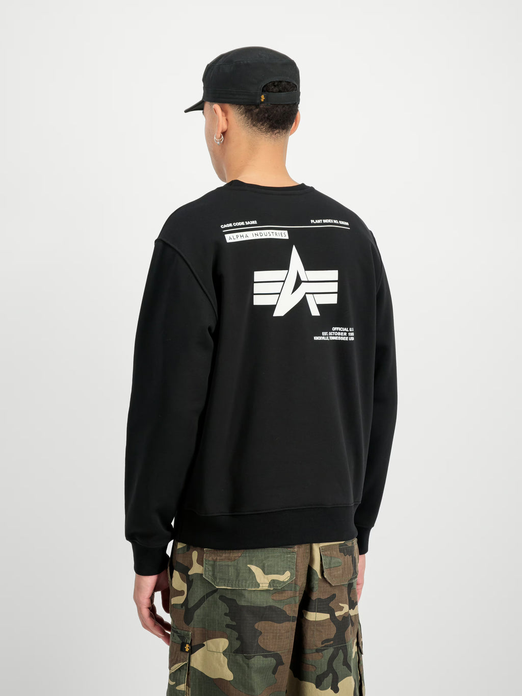 Alpha Industries uomo felpa Label BP F258307 03