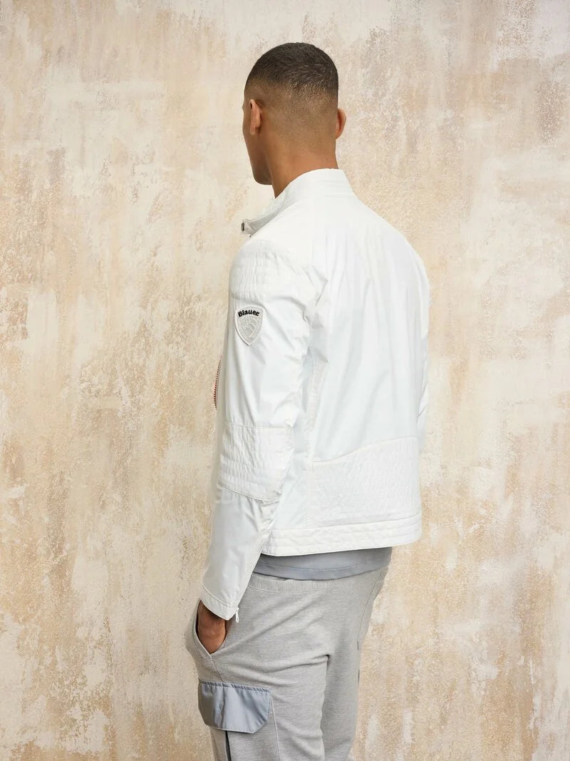 Blauer uomo giubbino Thayer 25SBLUC01281007105 102 bianco