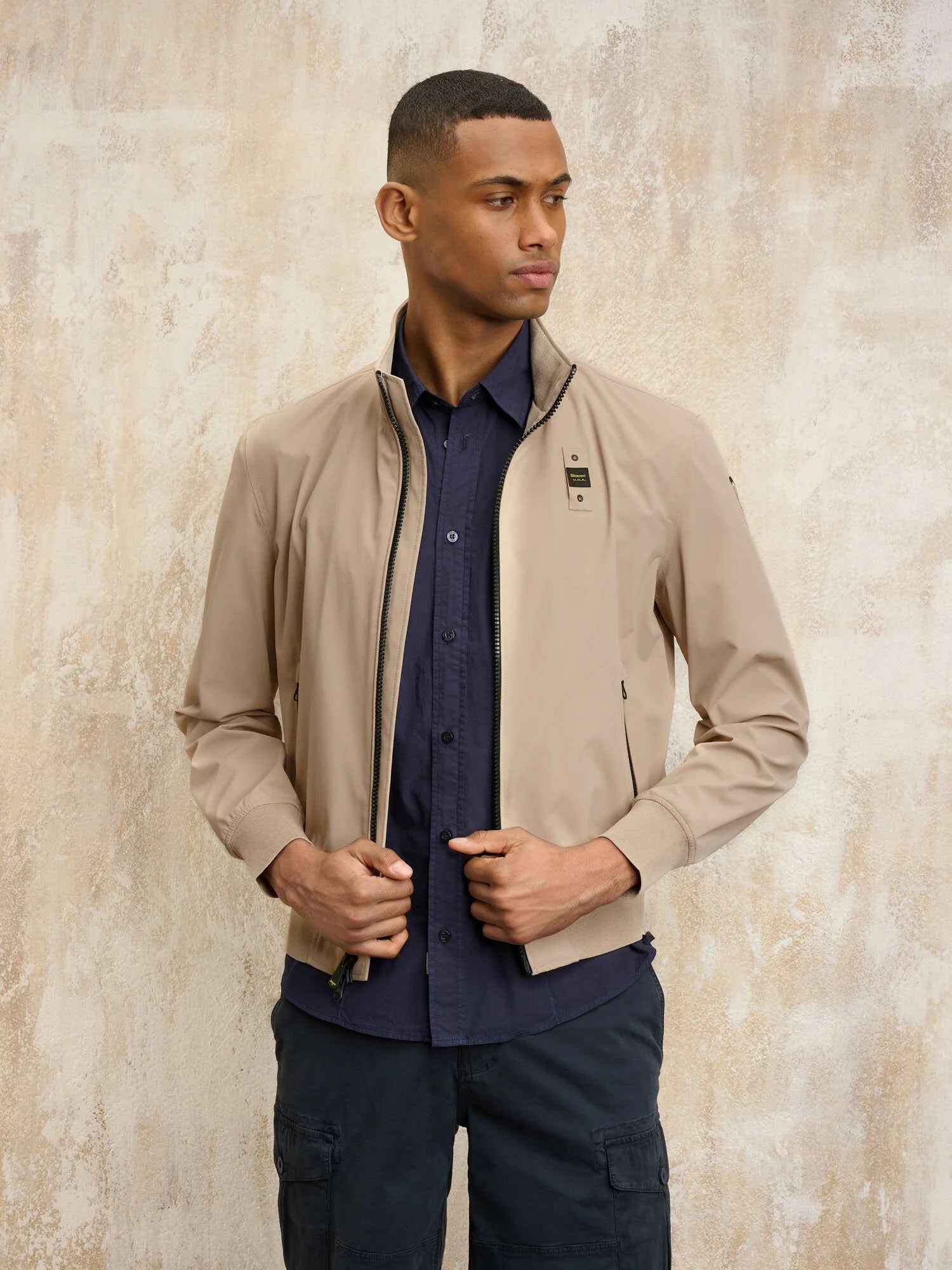 Blauer uomo giubbino Anson 25SBLUC11207006787 283 beige