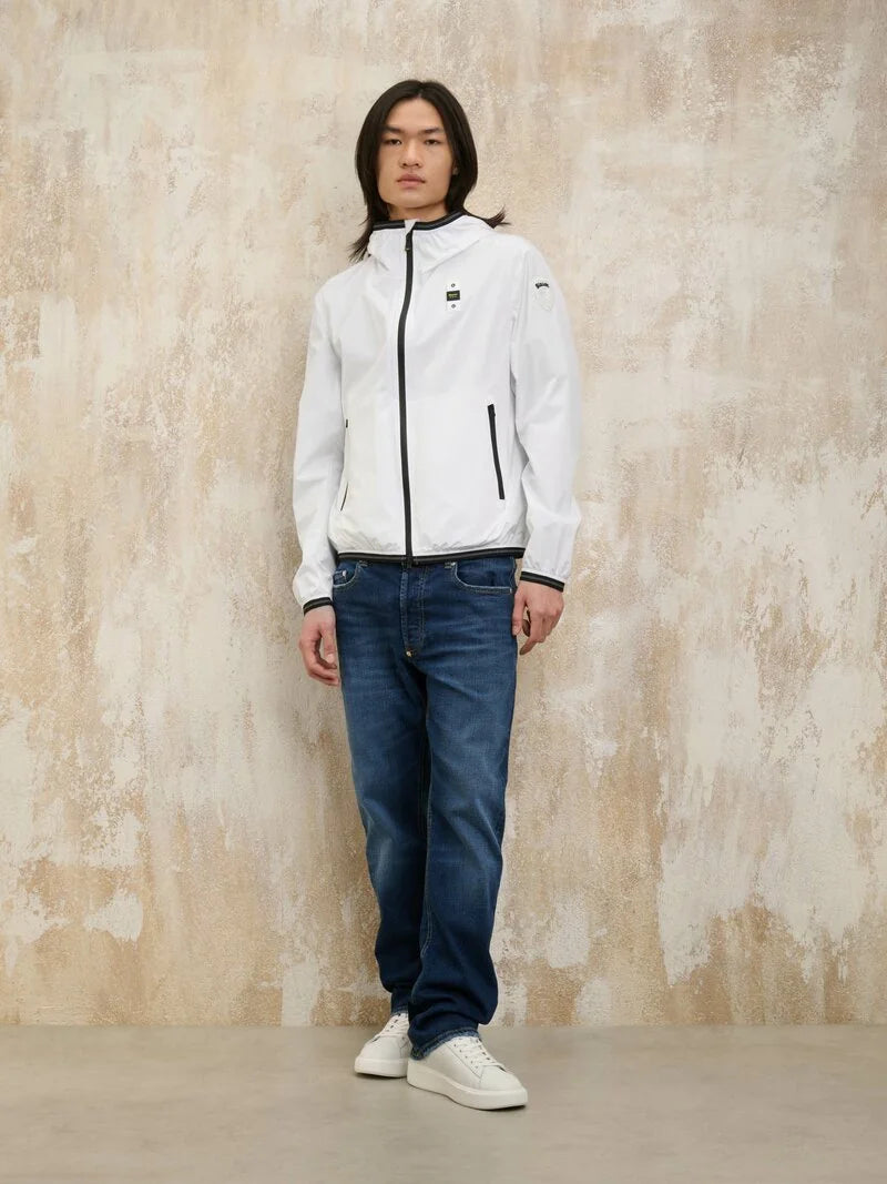 Blauer uomo giubbino Farrin 25SBLUC11541007110 100 bianco