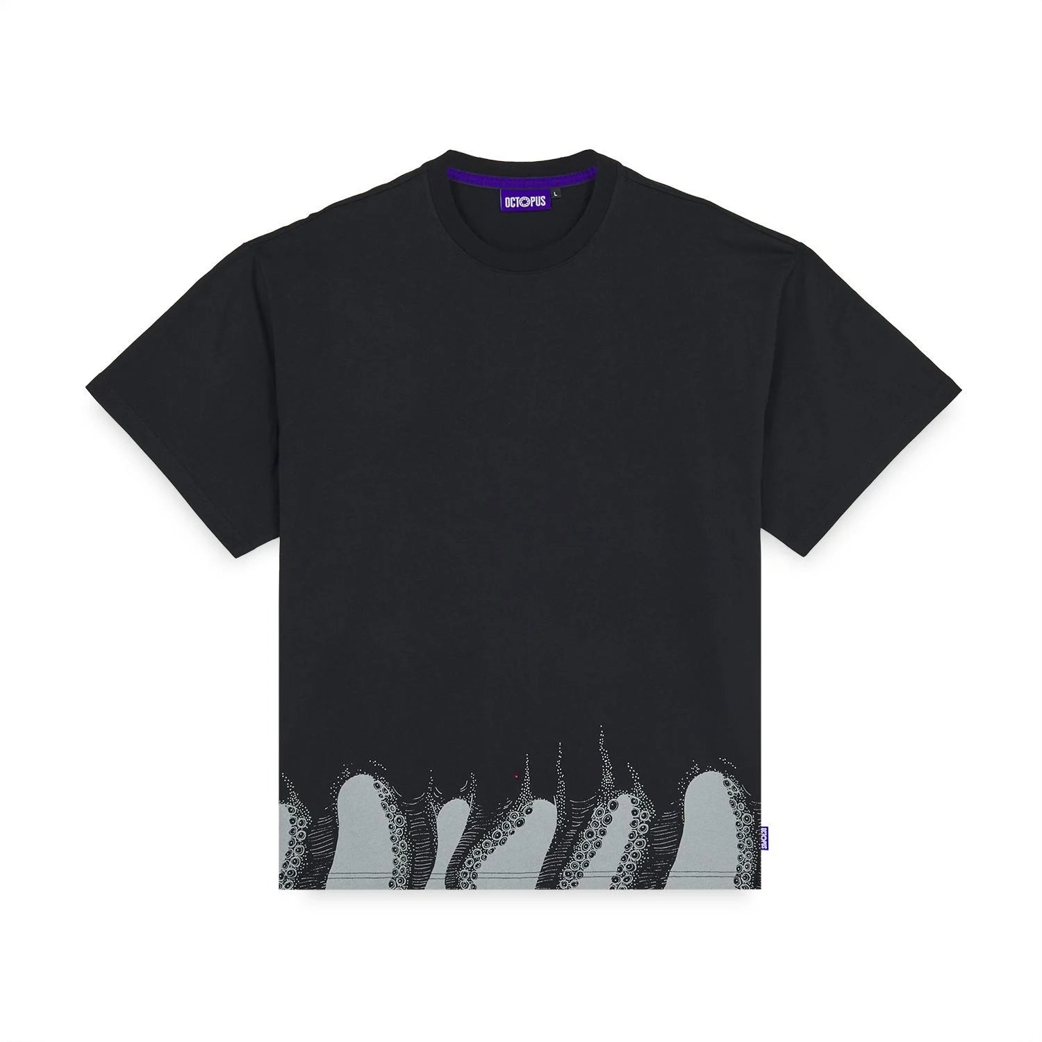 Octopus uomo t-shirt Lower Tee 25SOTS26 nero