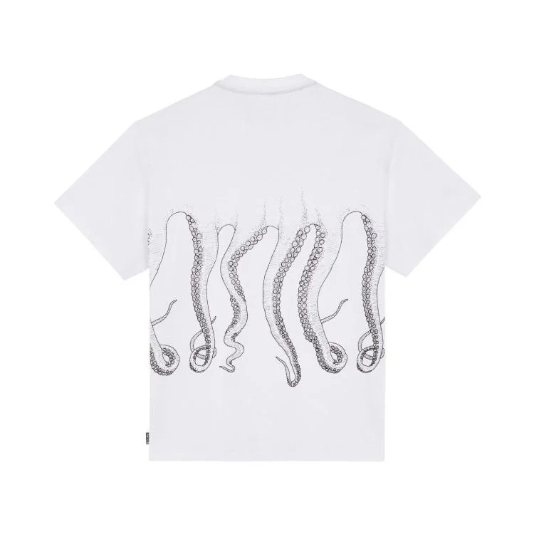 Octopus uomo t-shirt Outline Tee 25SOTS03 bianco