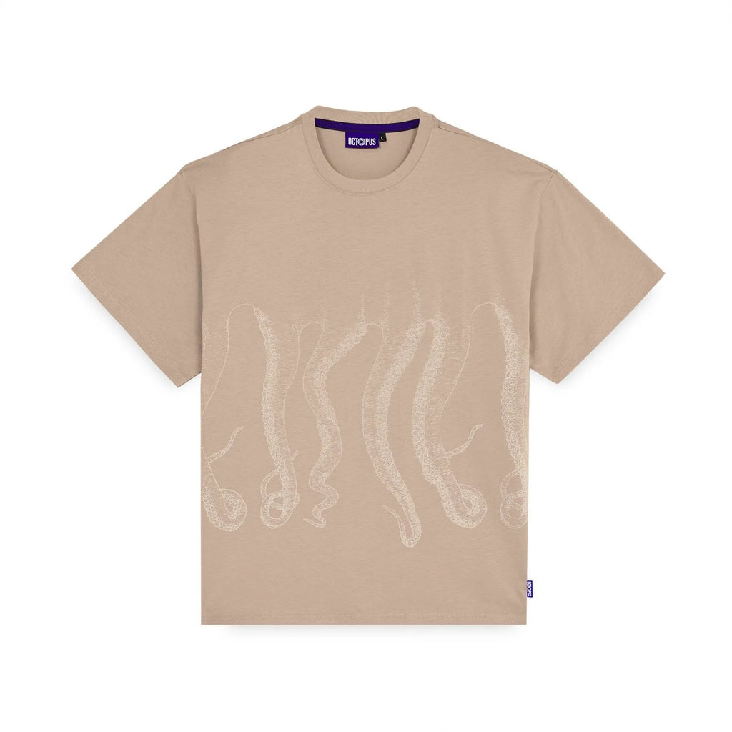 Octopus uomo t-shirt Outline Tee 25SOTS03 Beige