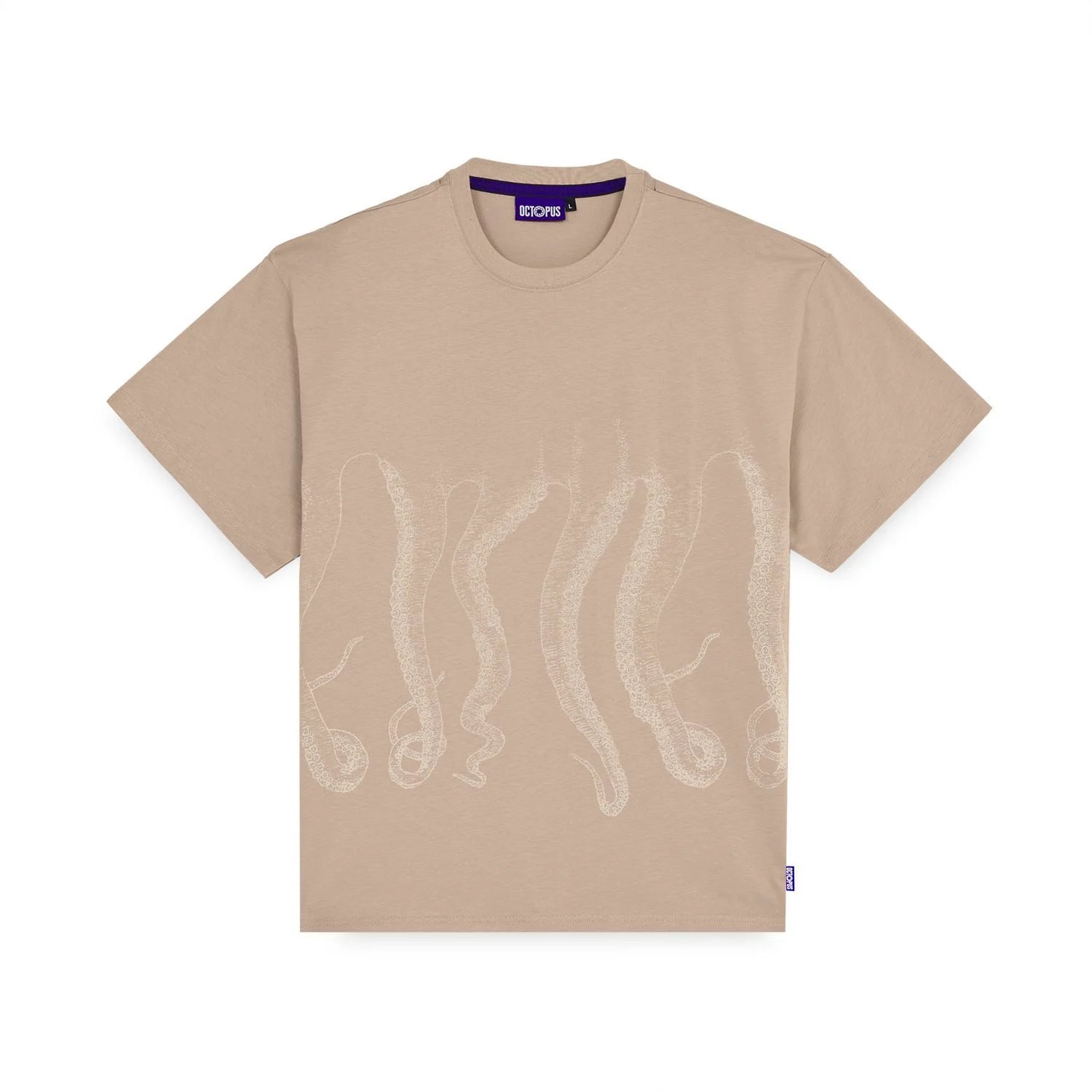 Octopus uomo t-shirt Outline Tee 25SOTS03 Beige