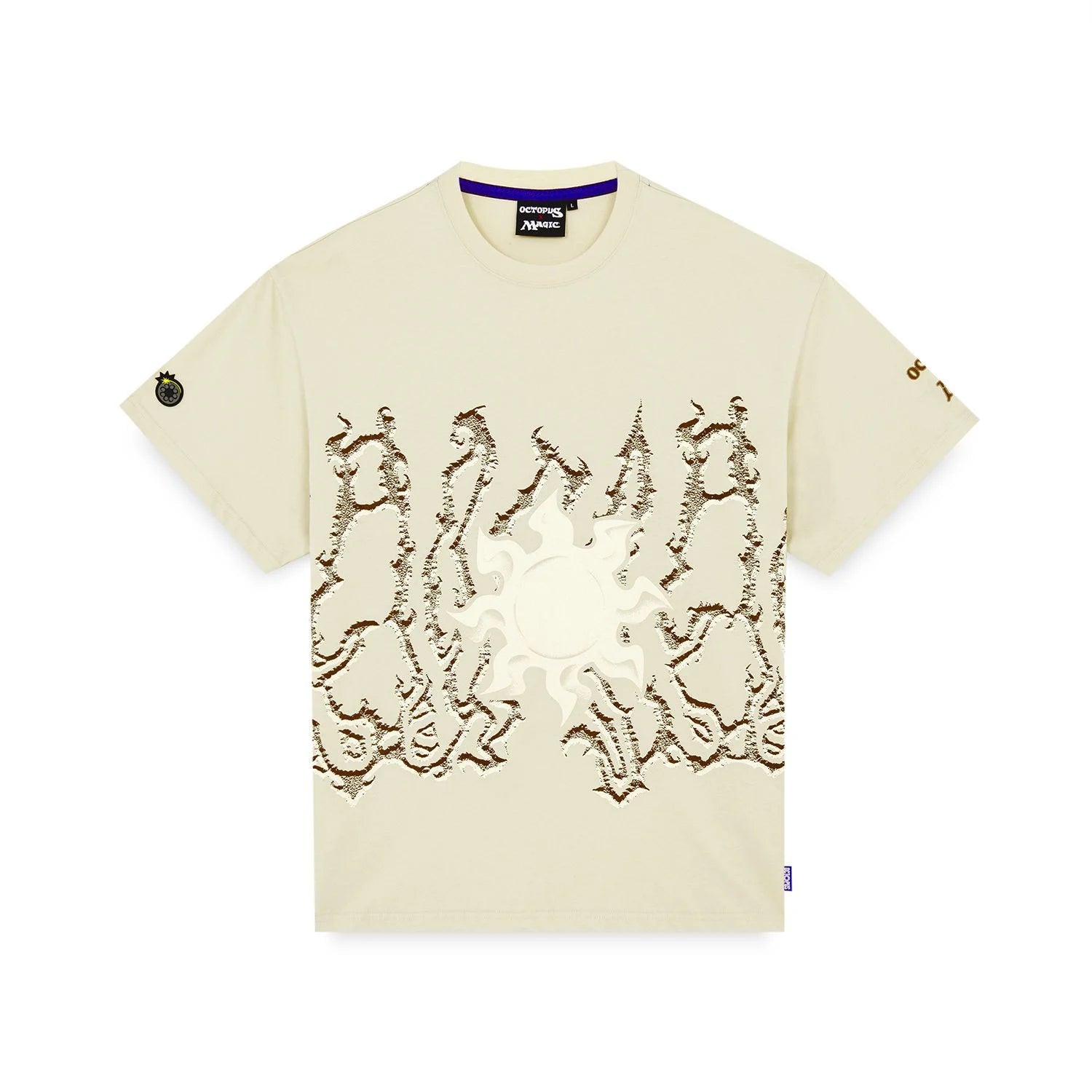Octopus uomo t-shirt The Gathering Plains 25SOTS90 crema