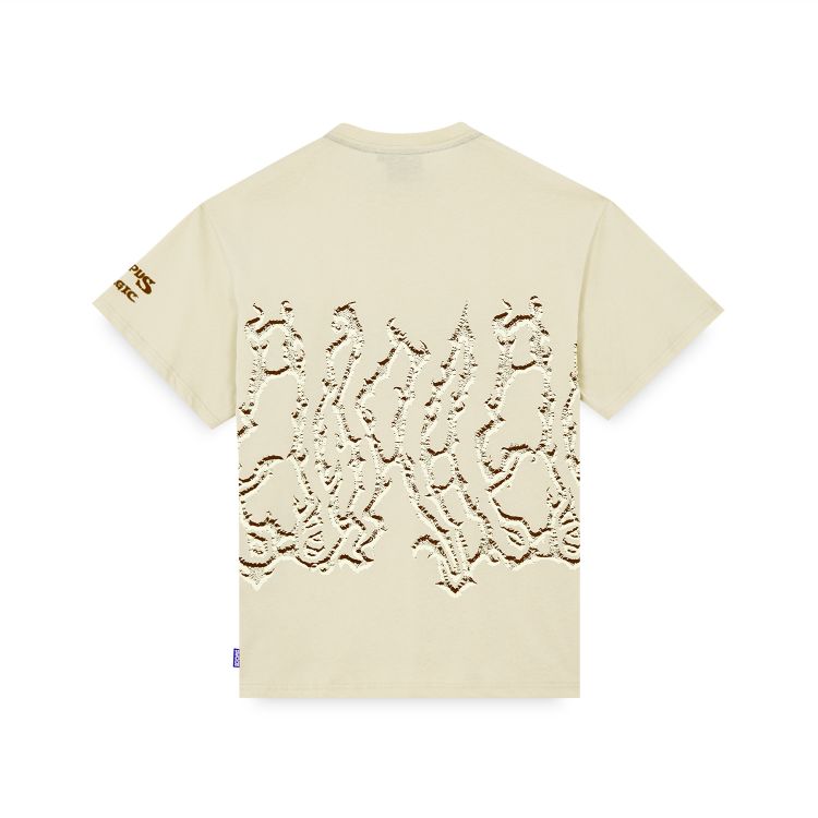 Octopus uomo t-shirt The Gathering Plains 25SOTS90 crema