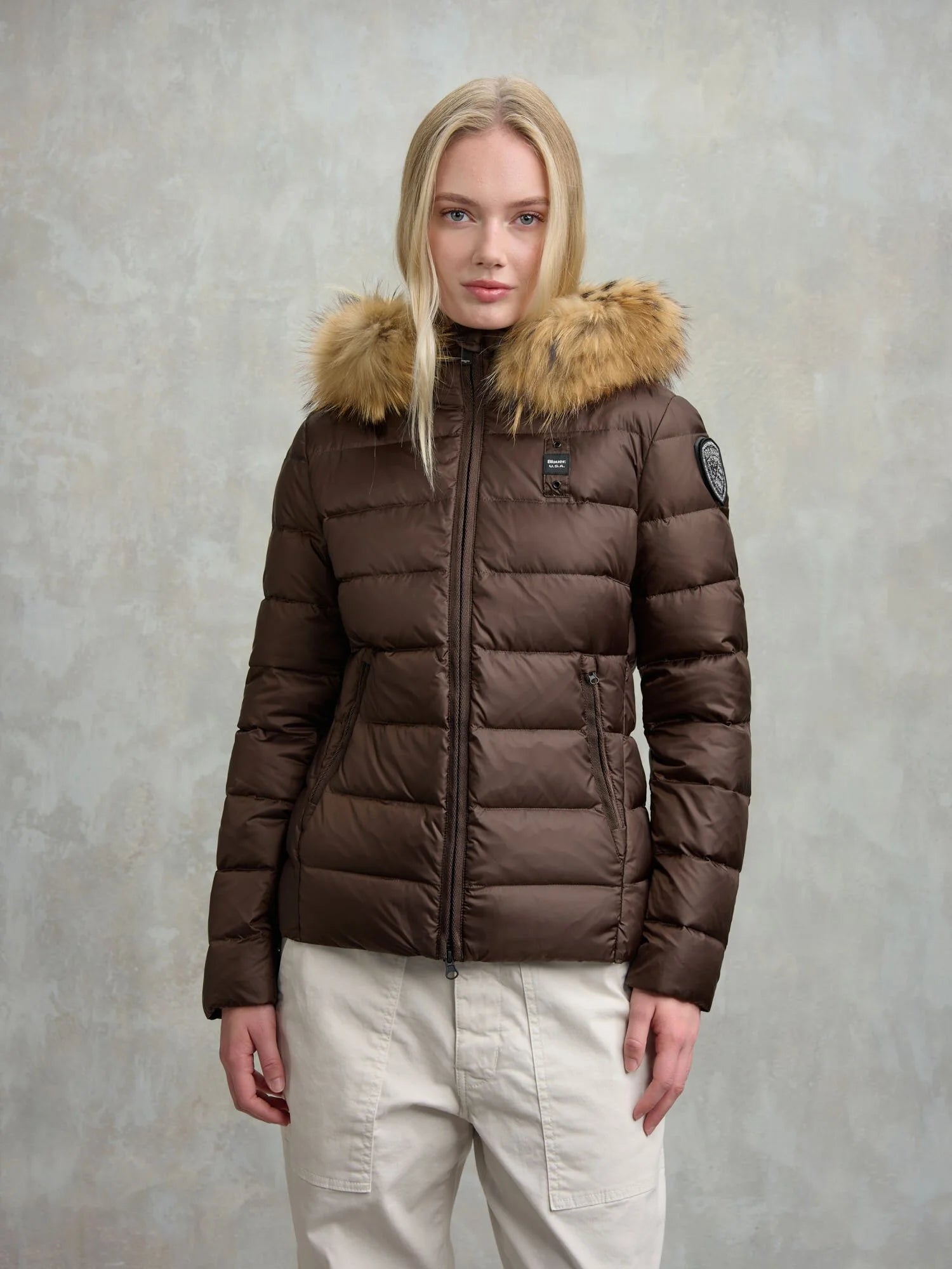 Blauer donna giubbino Arcadia 25WBLDC03099-006047