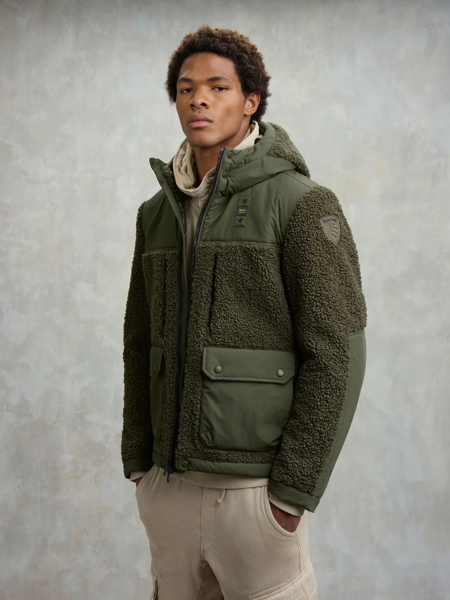 Blauer uomo giubbino Wilcock 25WBLUC01225-006374