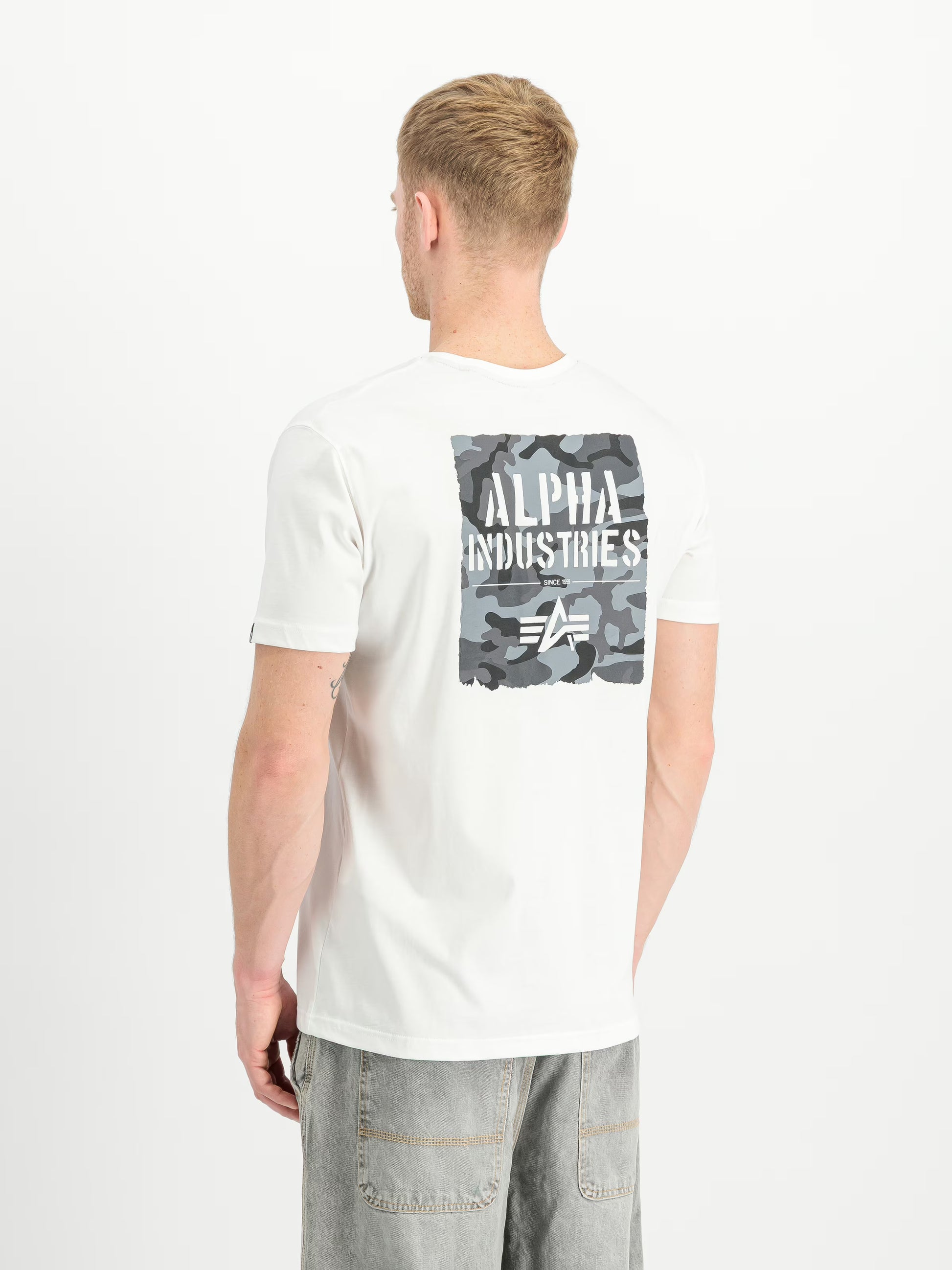 Alpha Industries uomo t-shirt Camo Print T SS266523