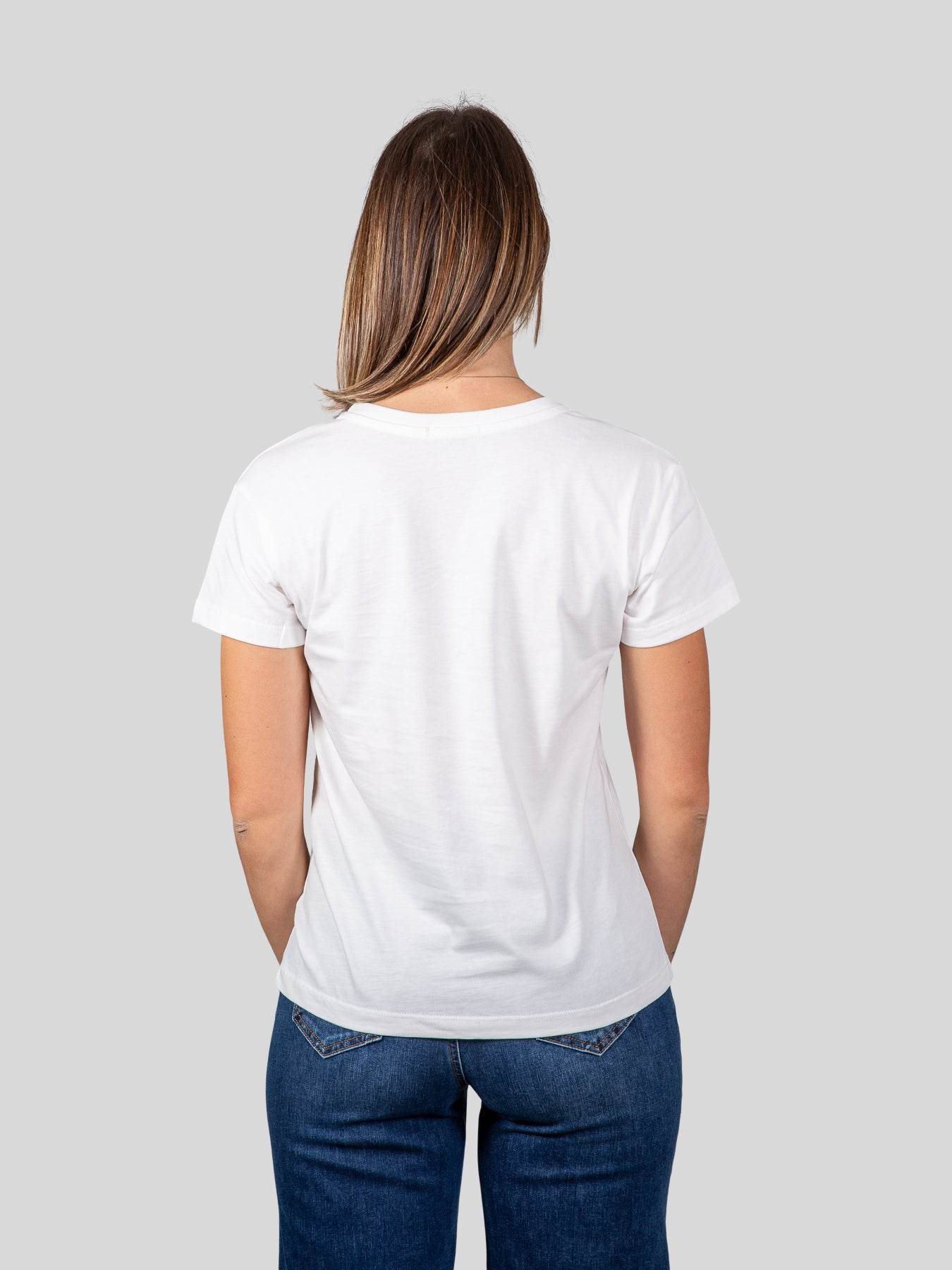 gold rush donna t-shirt W1RABBI04