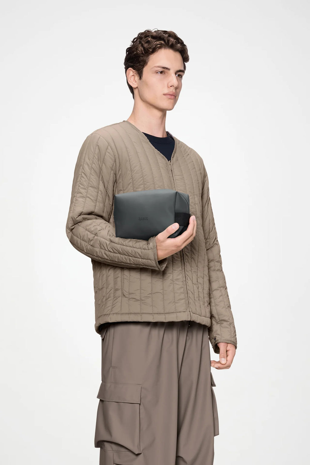 Rains pochette Wash Bag Small W3 DarkGrey 15580