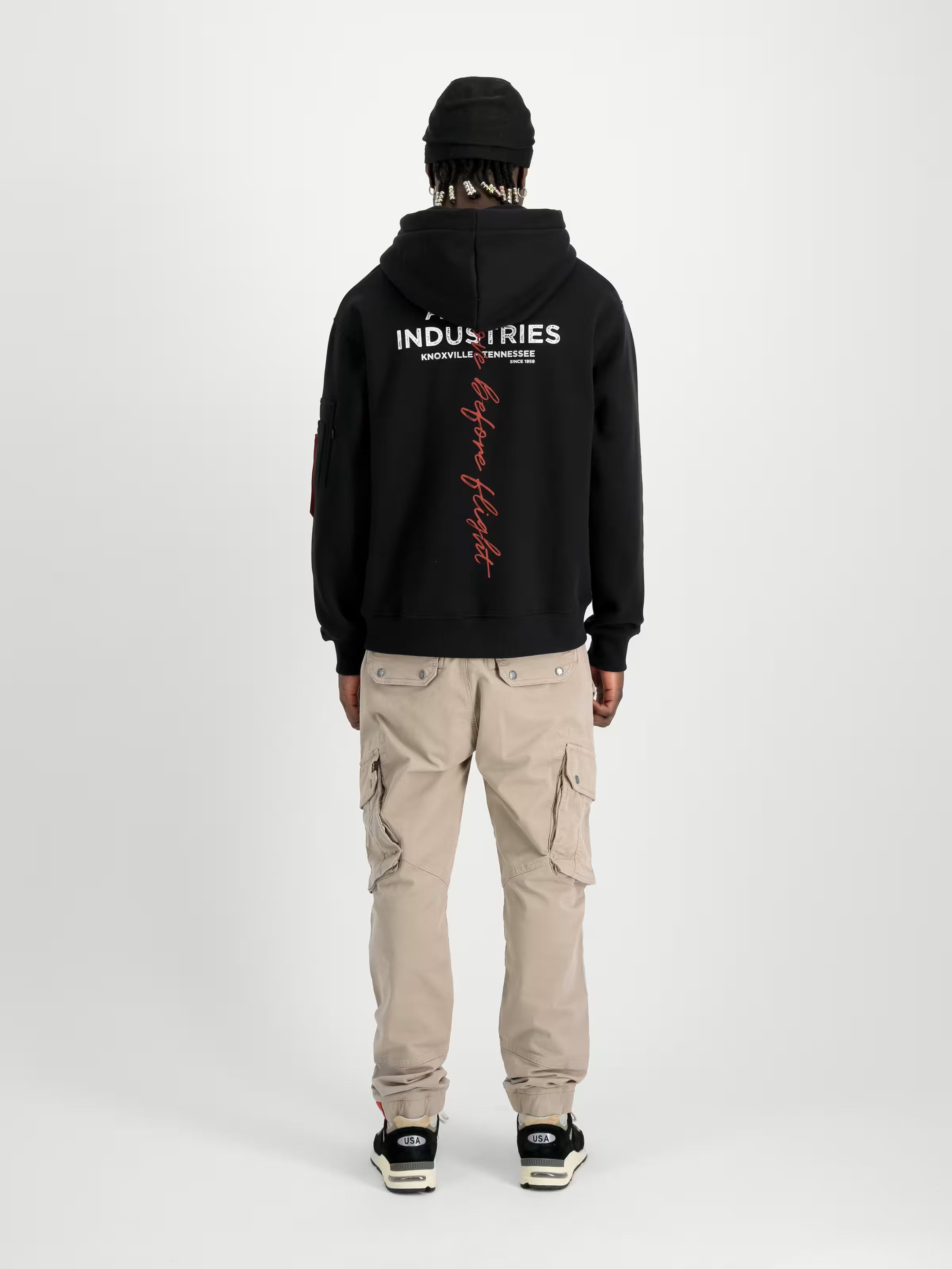 alpha industries uomo felpa signature bp  Nero