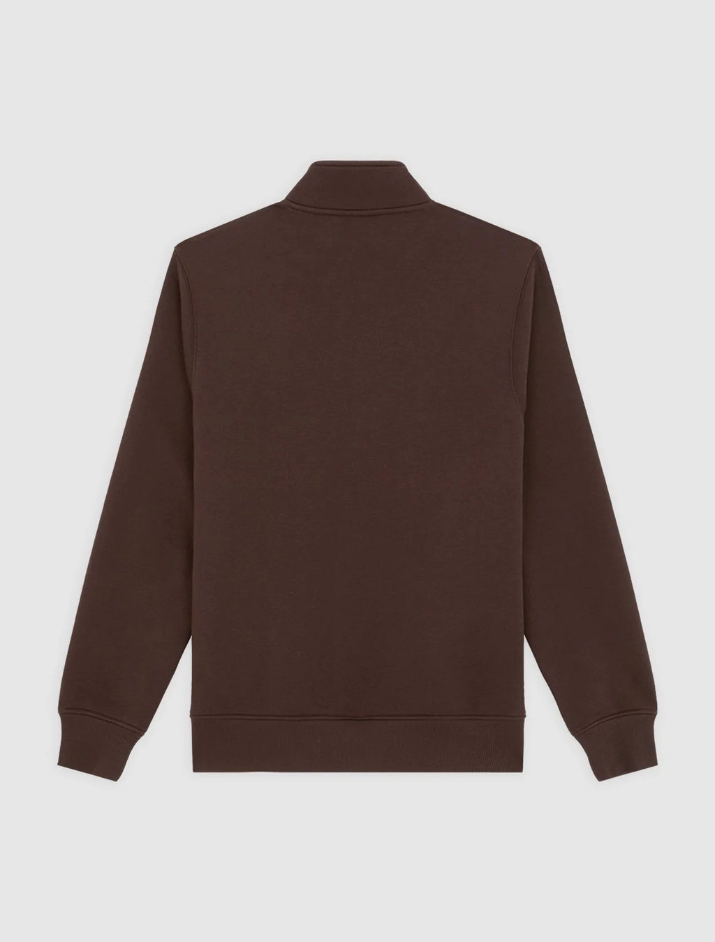 Dickies felpa OAKPORT QUARTER ZIP CHOCOLATE BROWN