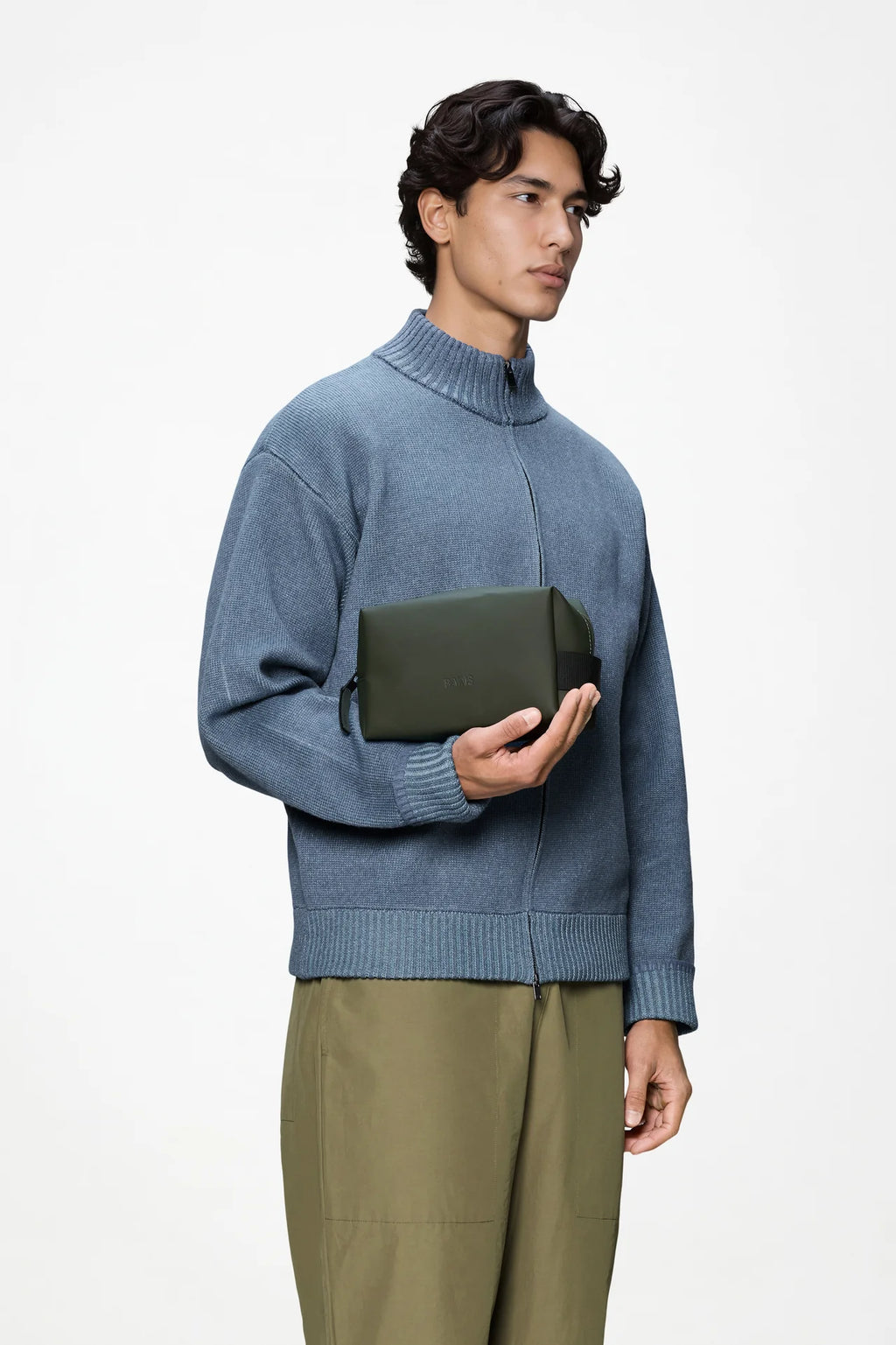 Rains pochette Wash Bag Small W3 Green 15580