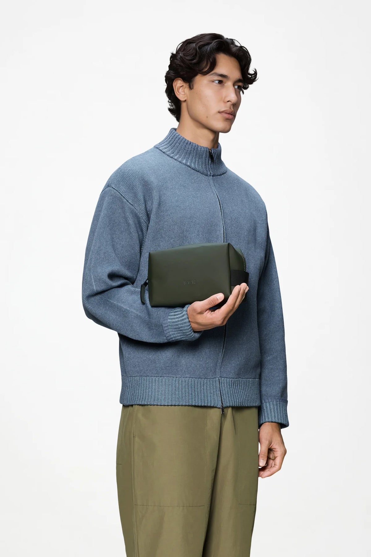 Rains pochette Wash Bag Small W3 Green 15580