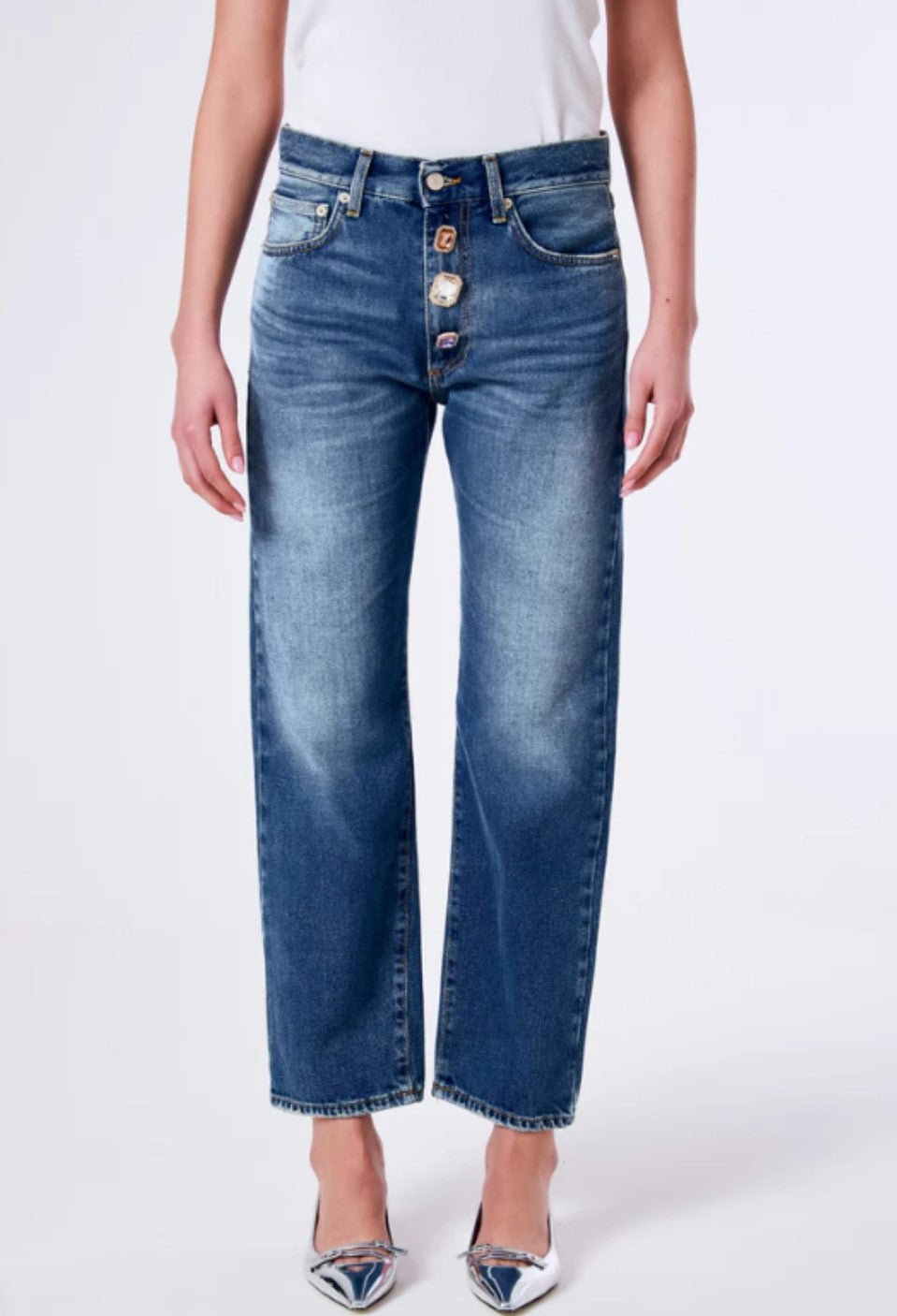 Vicolo donna jeans baggy DB5110 denim