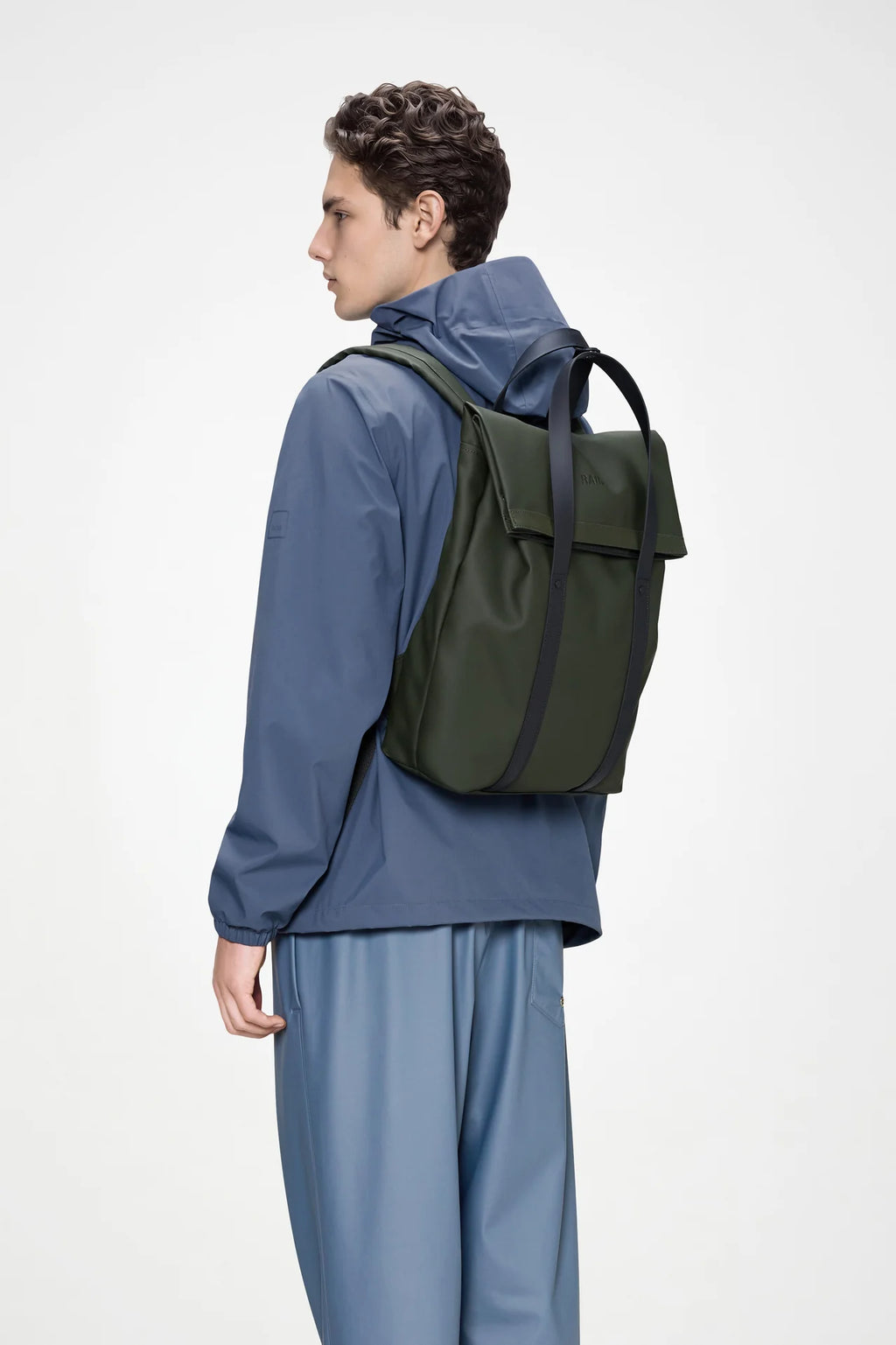 Rains zaino 2 Way Tote Backpack W3 Green 12940