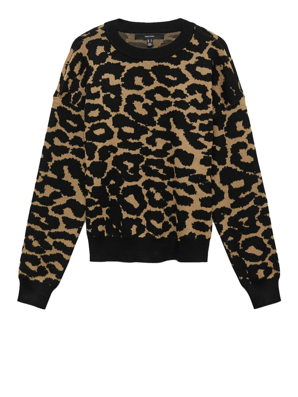 Vero Moda donna maglia Siljeanimal 10330808 BLACK