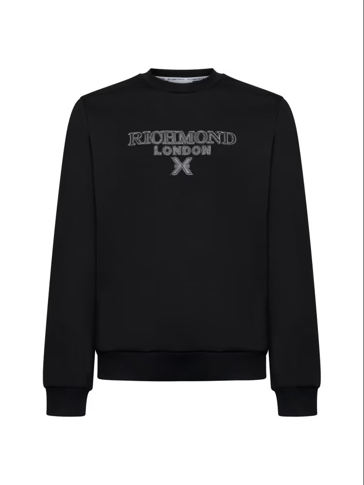 Richmond uomo felpa Yunus UMA25067FEHB Black