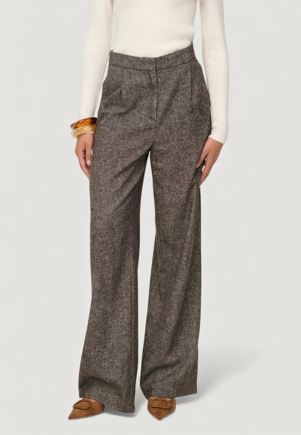 Only donna pantalone BEKKA LIFE WIDE WOLL