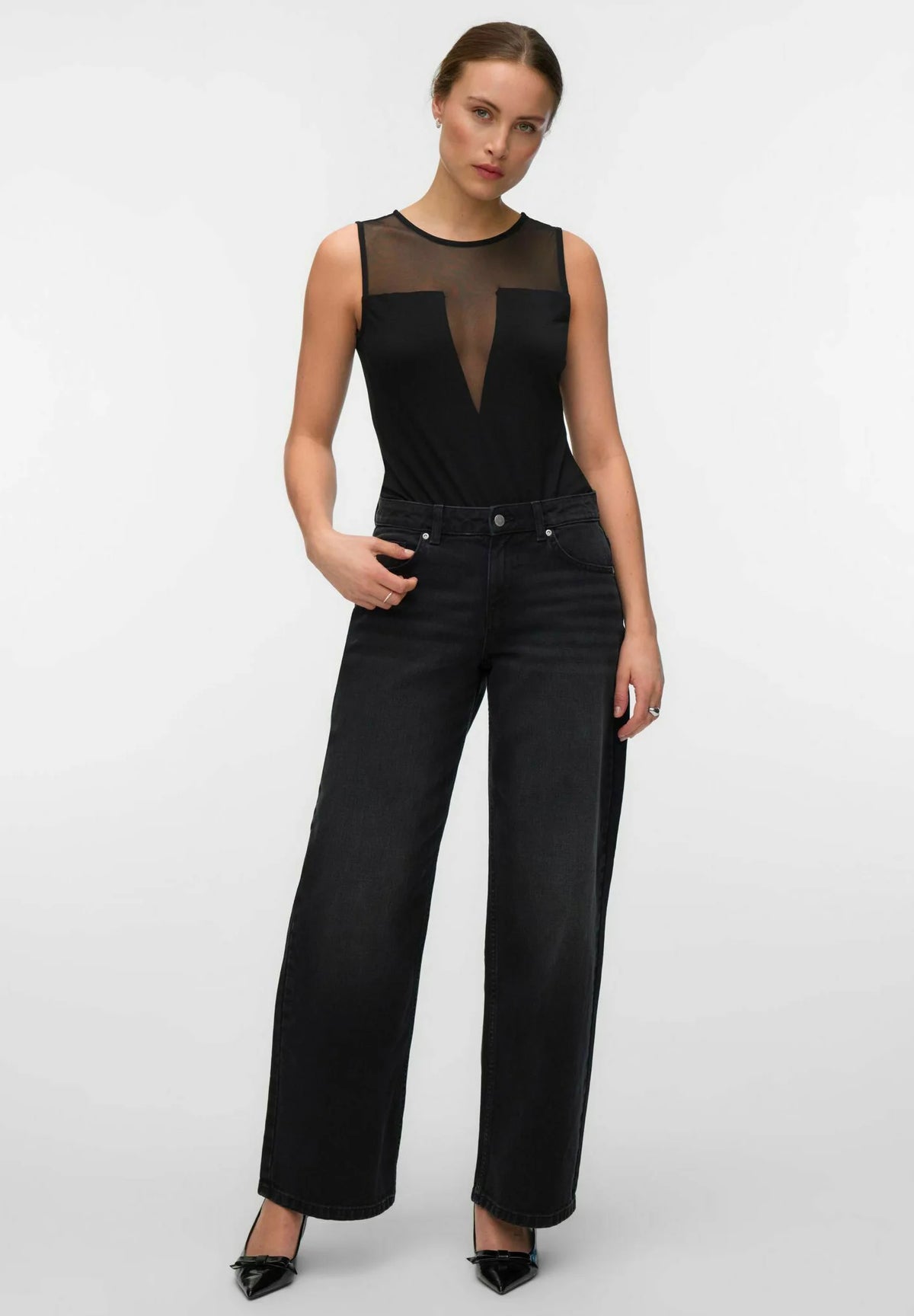vero moda top NORTH BODYSTOCKING 10353427 NERO