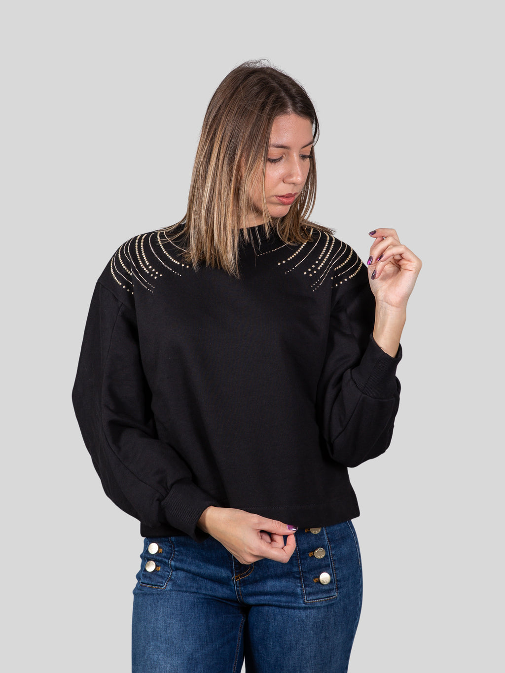 Gold rush donna felpa W1PEIO02