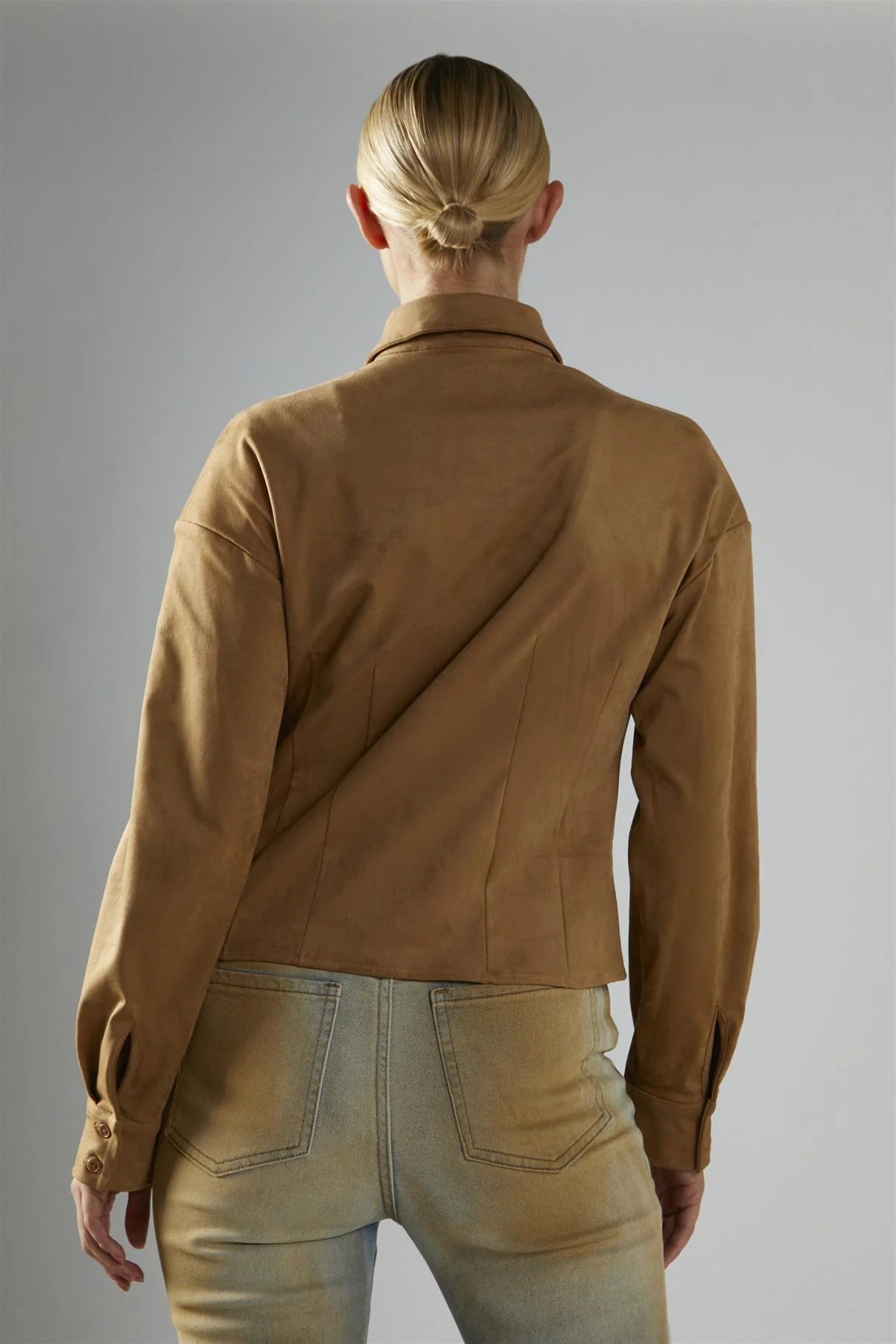 Glamorous donna camicia HC0706 camel