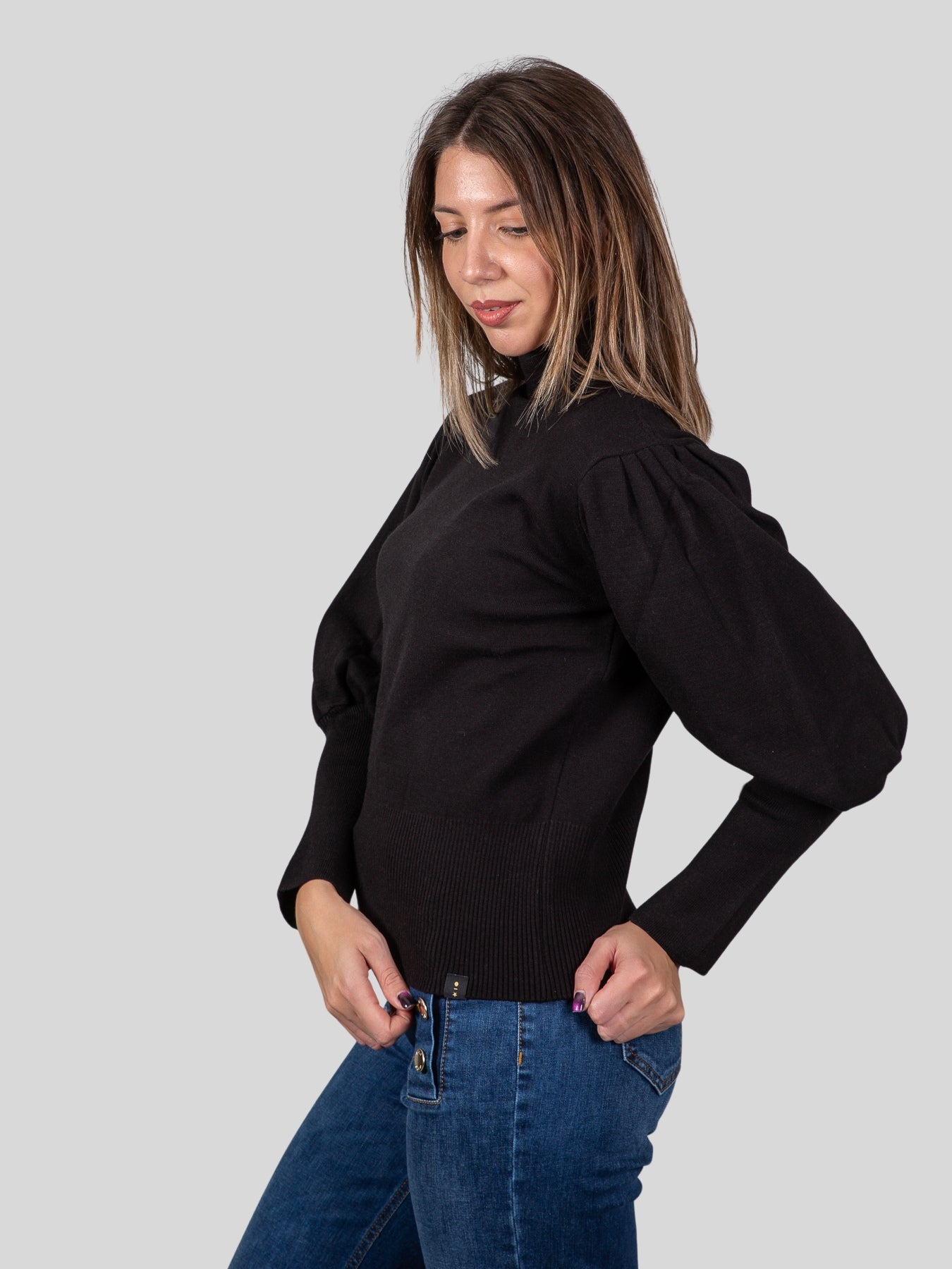 Gold rush donna maglia dolcevita W-RNS014