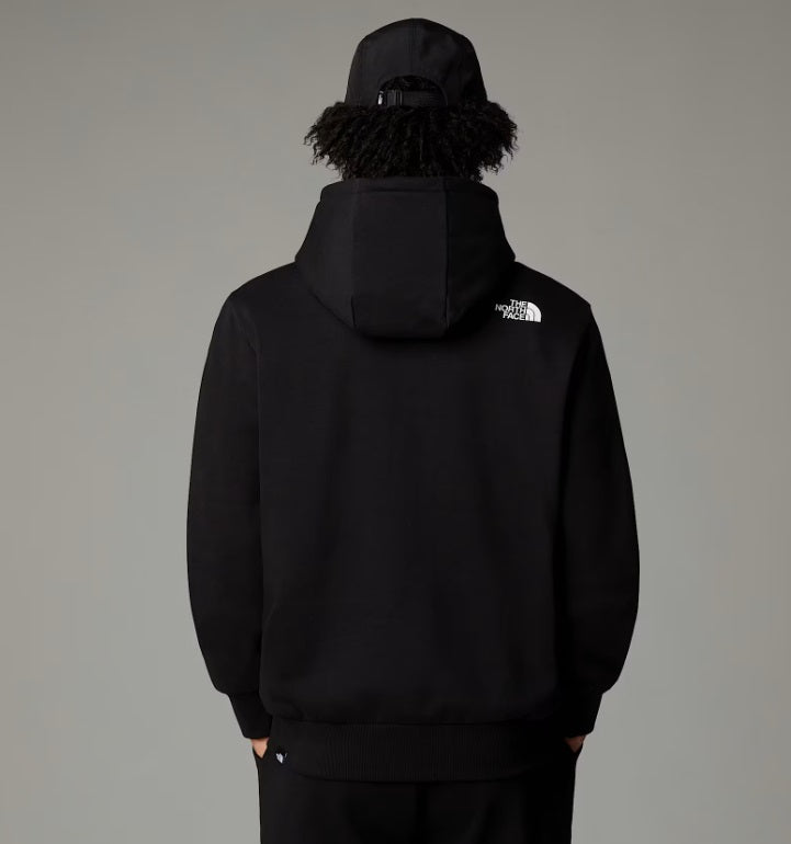 the north face uomo felpa fine hoodie black nf0a89eujk31