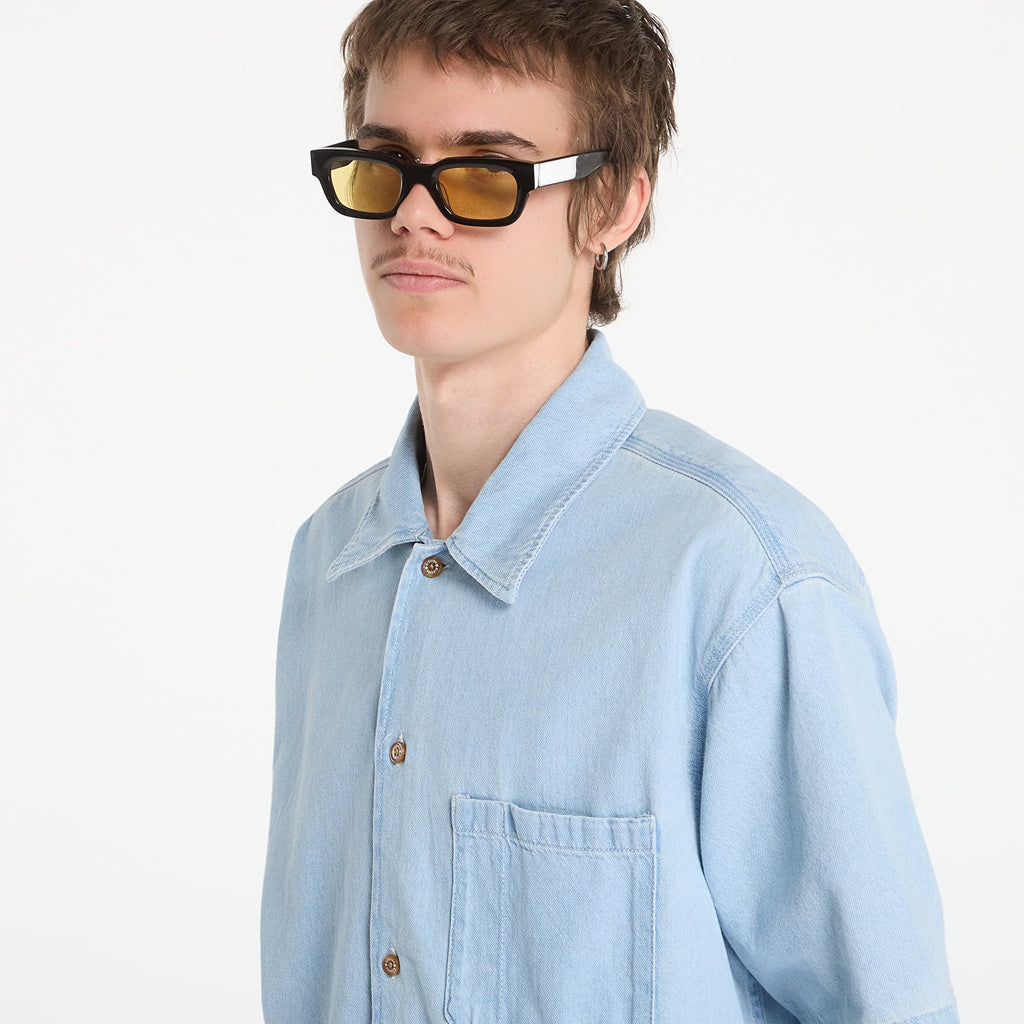 Dickies uomo camicia DENIM SHIRT FOG DK0A88PH0FE1