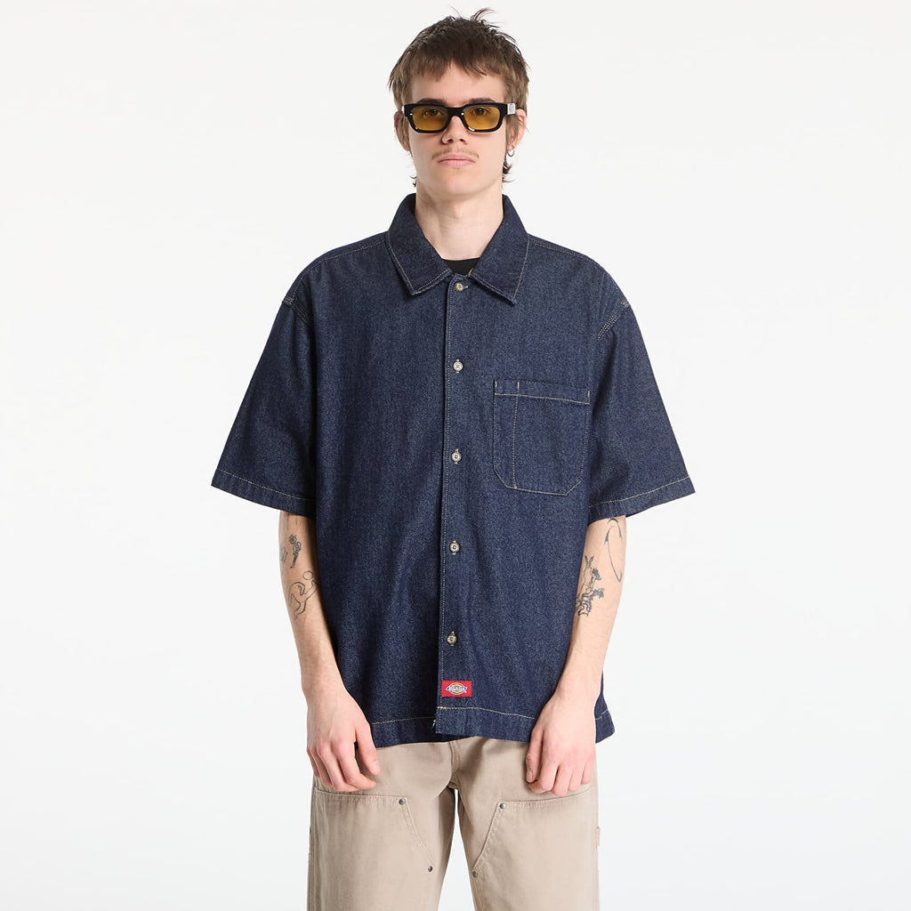 Dickies uomo camicia DENIM SHIRT RINSED DK0A88PHRIN1