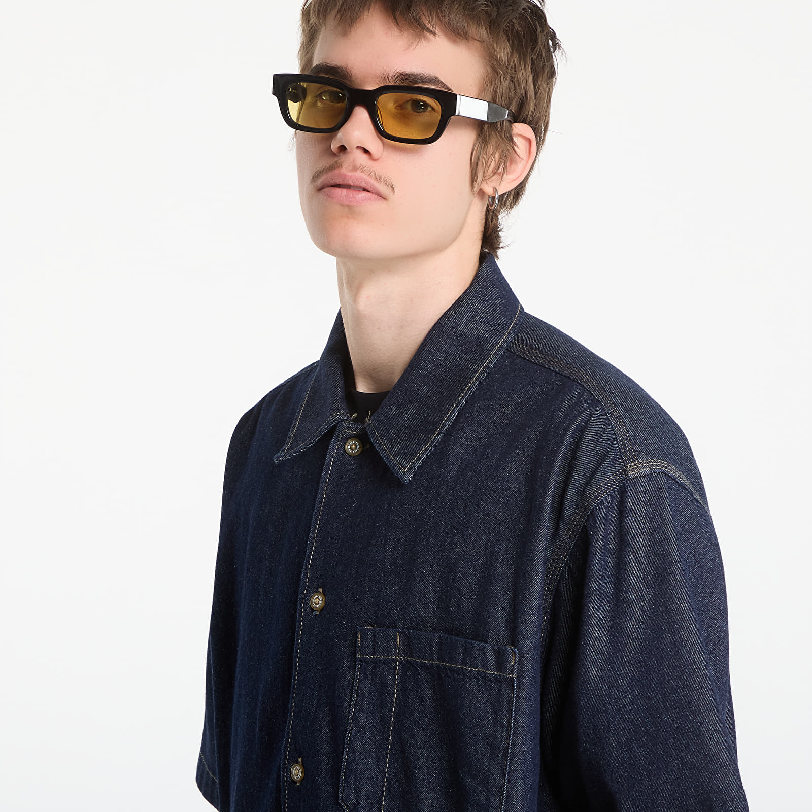 Dickies uomo camicia DENIM SHIRT RINSED DK0A88PHRIN1