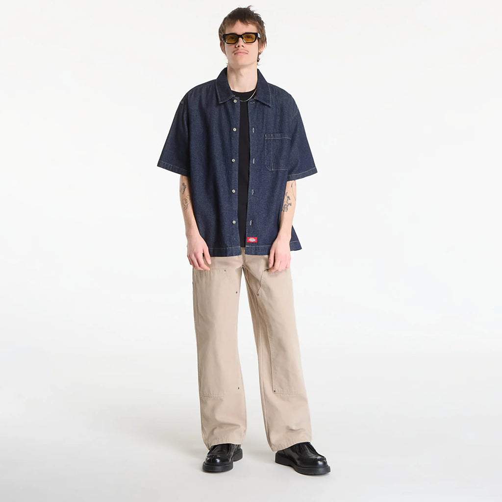 Dickies uomo camicia DENIM SHIRT RINSED DK0A88PHRIN1