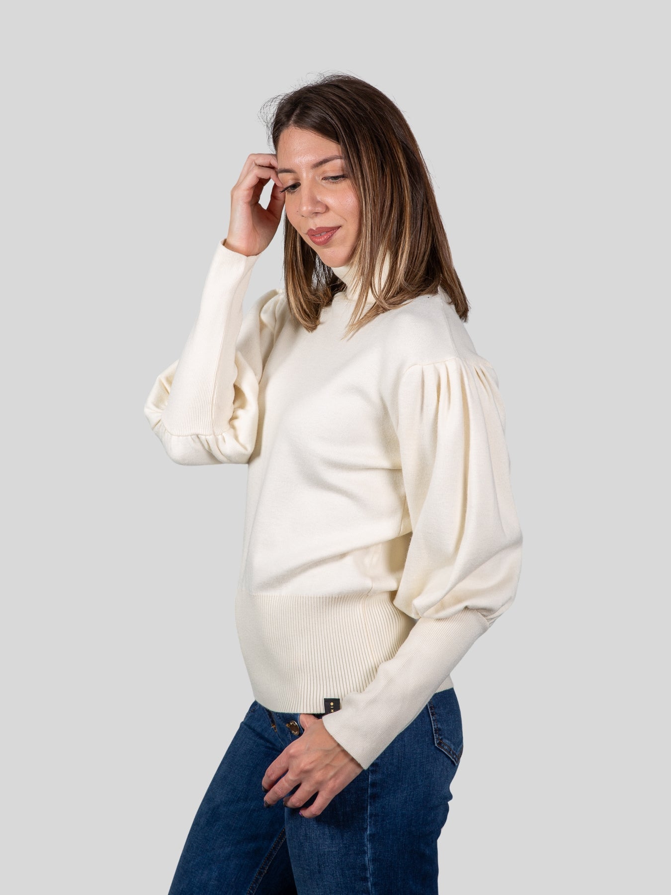 Gold rush donna maglia dolcevita W-RNS014