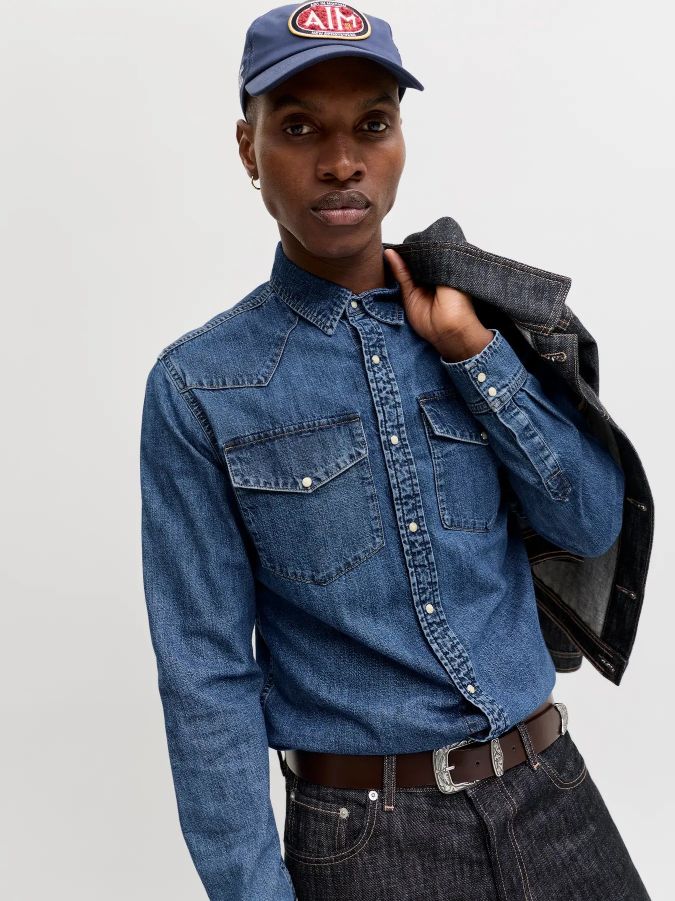 Jack & Jones uomo camicia WESTERN SHIRT AT 187 noos