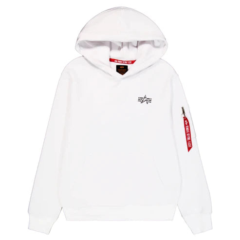 alpha industries uomo felpa signature bp 148341AI 09 Bianco