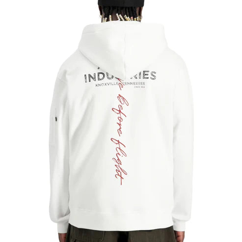 alpha industries uomo felpa signature bp 148341AI 09 Bianco