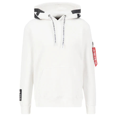 alpha industries uomo felpa alpha 126803AI 92 Bianco