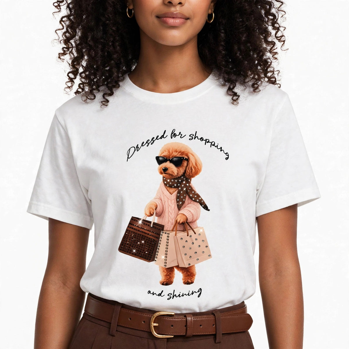 Gold Rush t-shirt STAMPA CANE SHOPPING TL19
