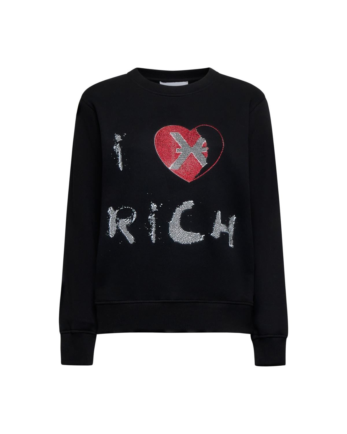 Richmond donna felpa Faram UWA25284FEMTL Black