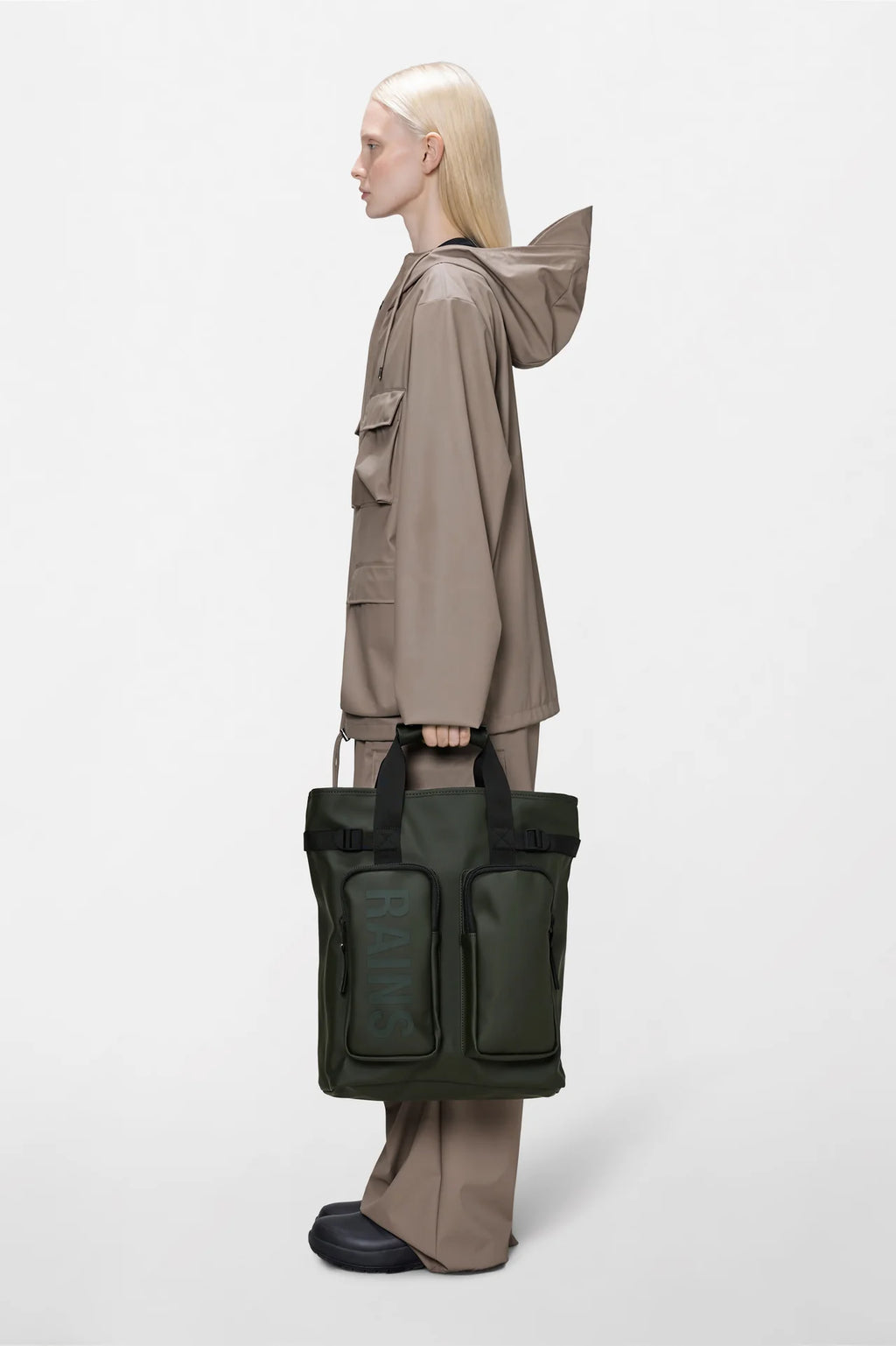 Rains zaino Texel Tote Backpack W3 Green 14240