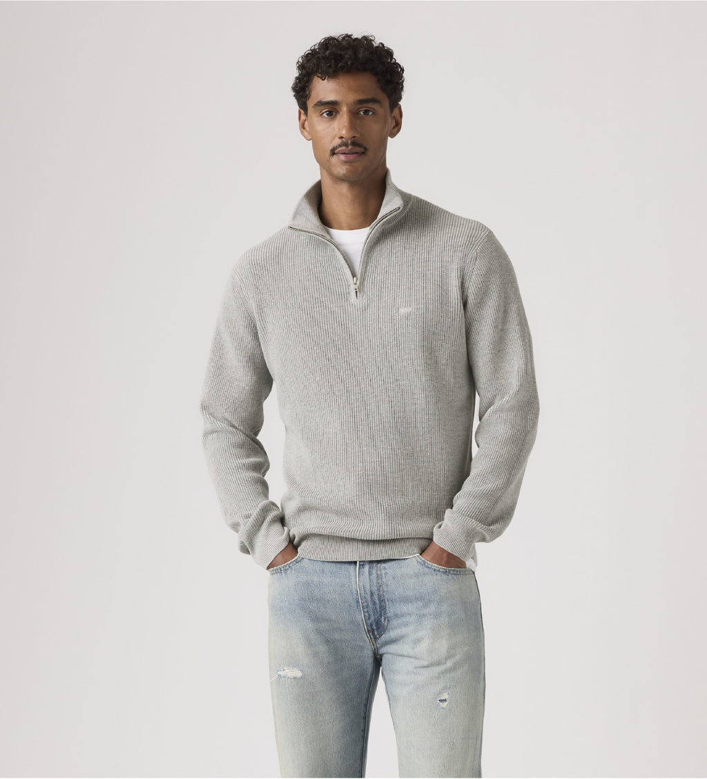 Levi's maglia Hm Quarter Zip 0058U-0002 Grey