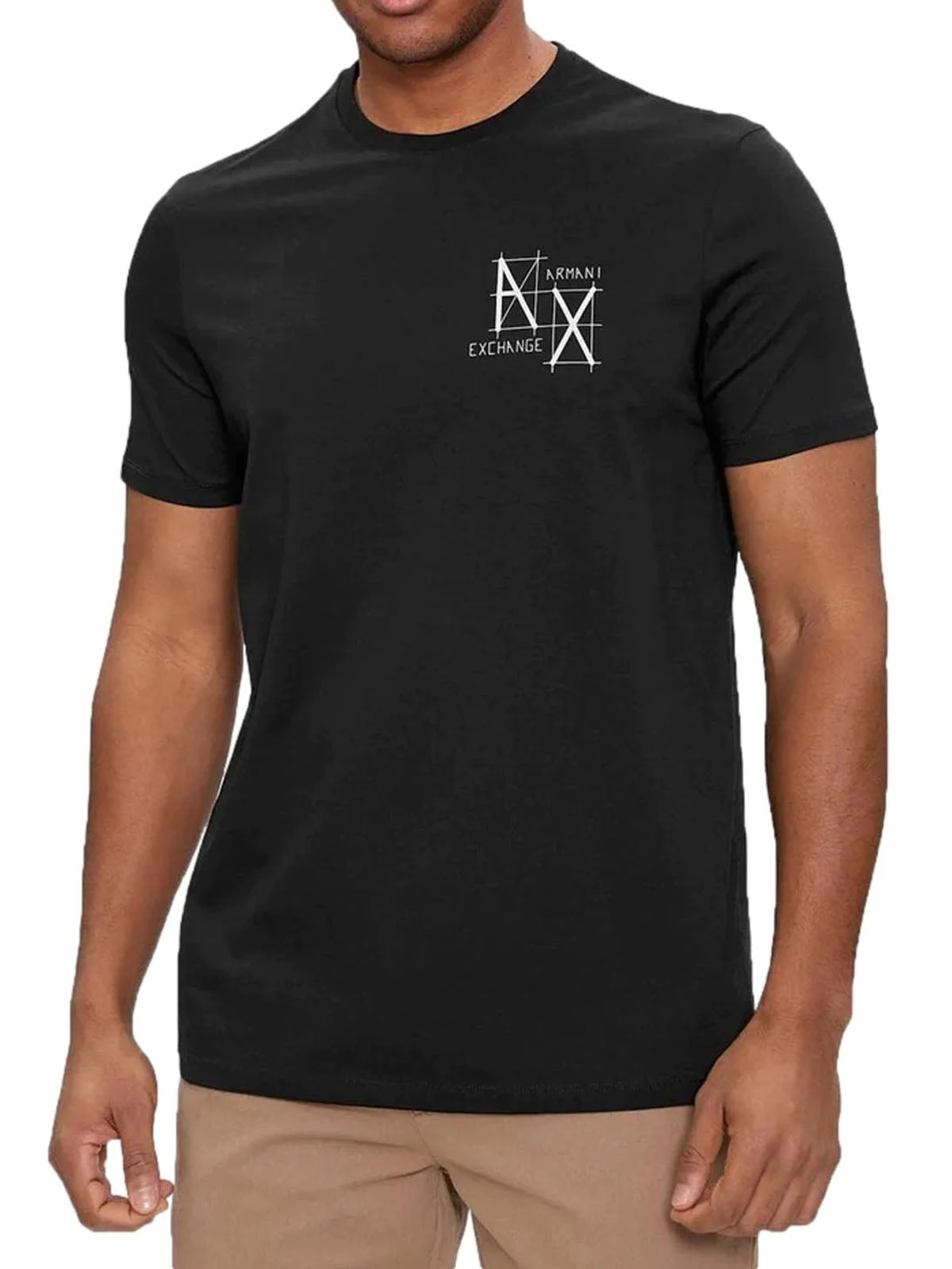 Armani Exchange uomo t-shirt 3DZTHQ ZJBYZ 1200 Nero