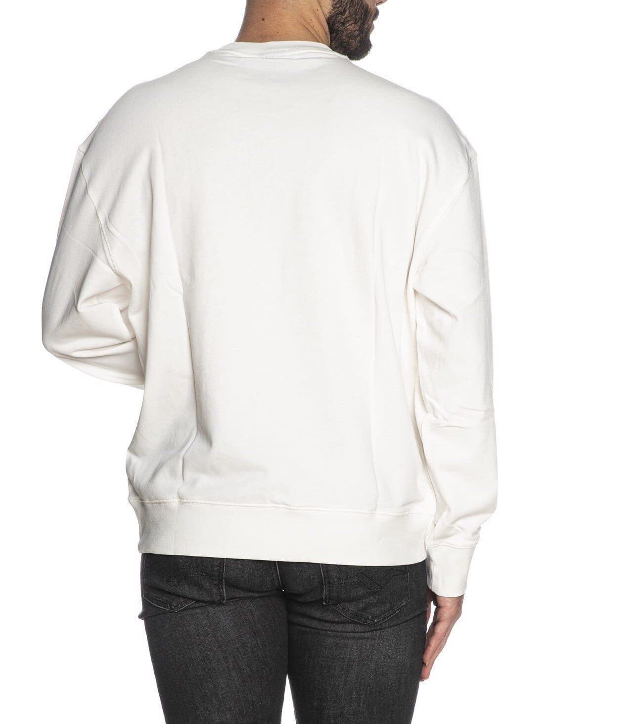 Armani Exchange uomo felpa 3DZMJP ZJY9Z 1116 Bianco