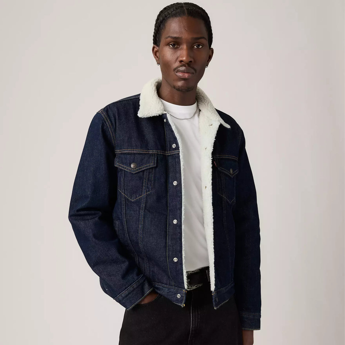 Levi's giubbino Type 3 Sherpa 16365-0271 Denim